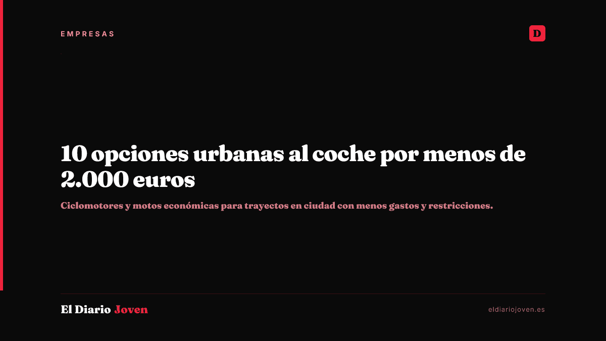 10 opciones urbanas al coche por menos de 2.000 euros