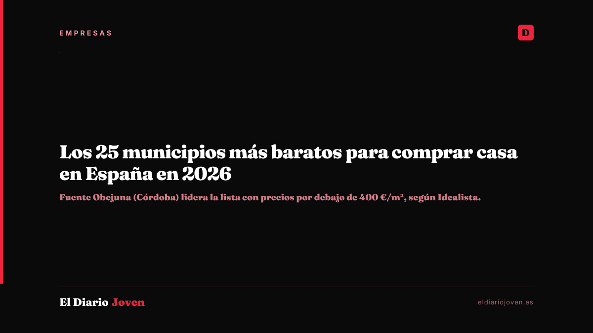 Los 25 municipios más baratos para comprar casa en España en 2026