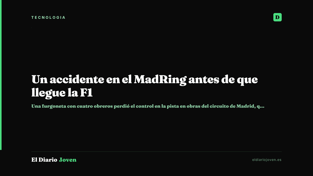 Un accidente en el MadRing antes de que llegue la F1