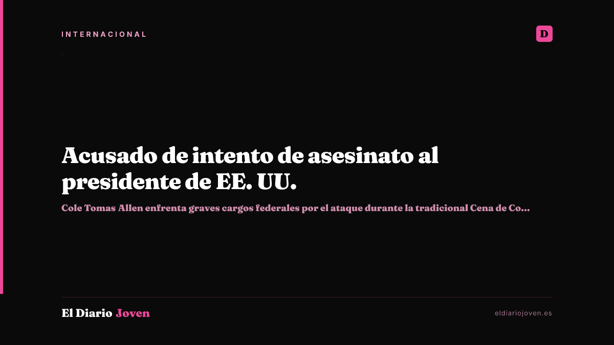 Acusado de intento de asesinato al presidente de EE. UU.