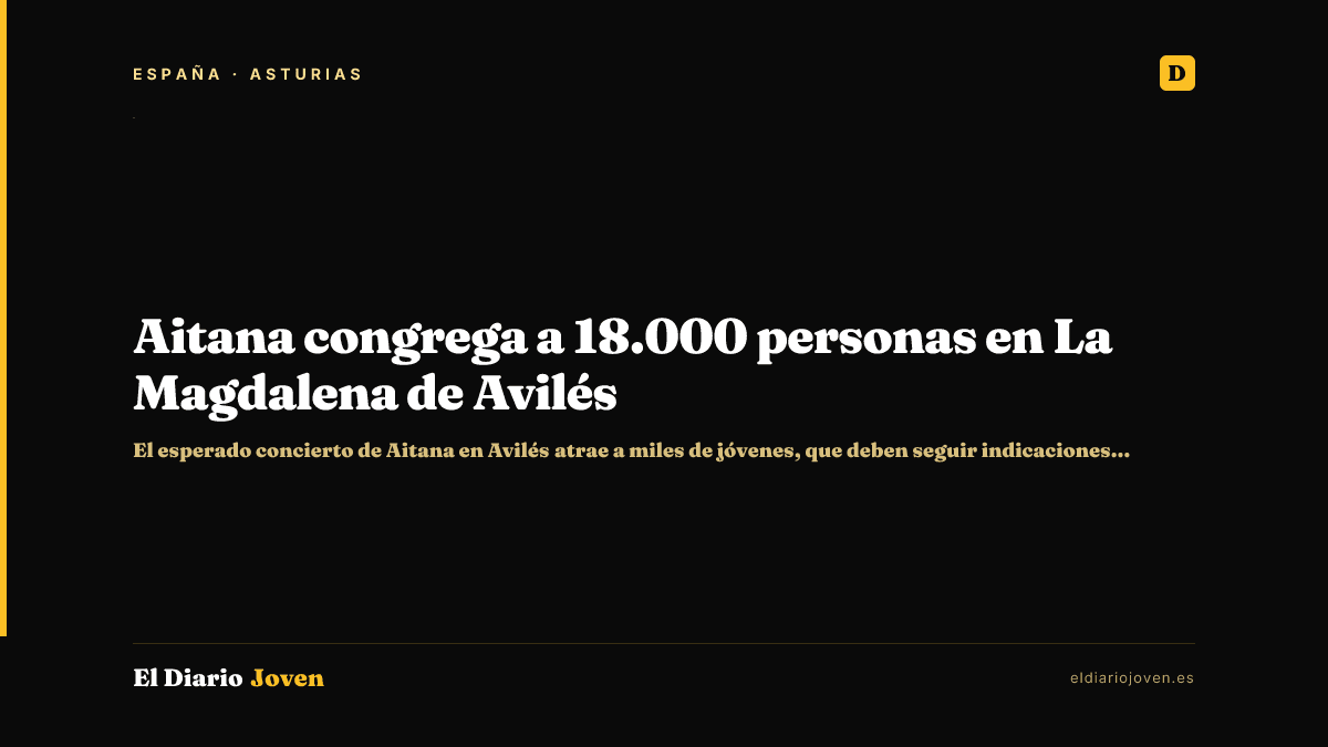 Aitana congrega a 18.000 personas en La Magdalena de Avilés