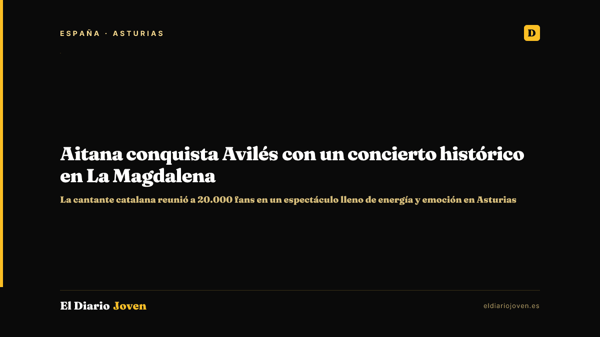 Aitana conquista Avilés con un concierto histórico en La Magdalena