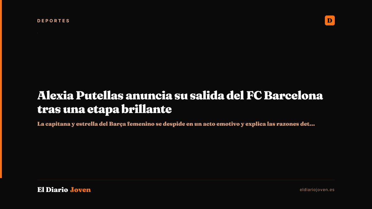 Alexia Putellas anuncia su salida del FC Barcelona tras una etapa brillante