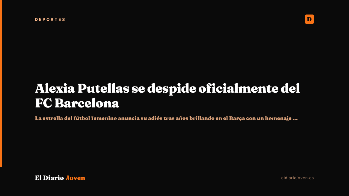 Alexia Putellas se despide oficialmente del FC Barcelona