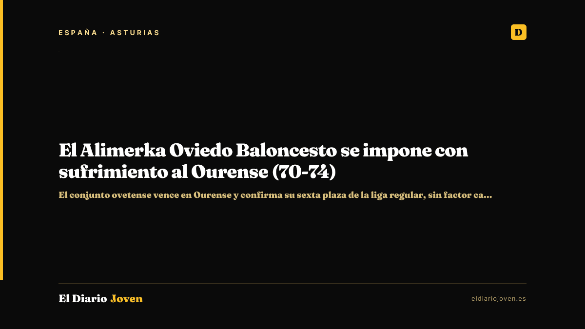 El Alimerka Oviedo Baloncesto se impone con sufrimiento al Ourense (70-74)