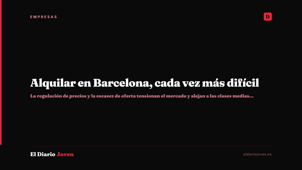 Alquilar en Barcelona, cada vez más difícil