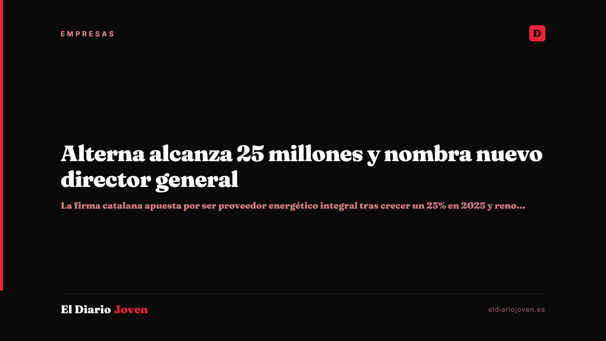 Alterna alcanza 25 millones y nombra nuevo director general