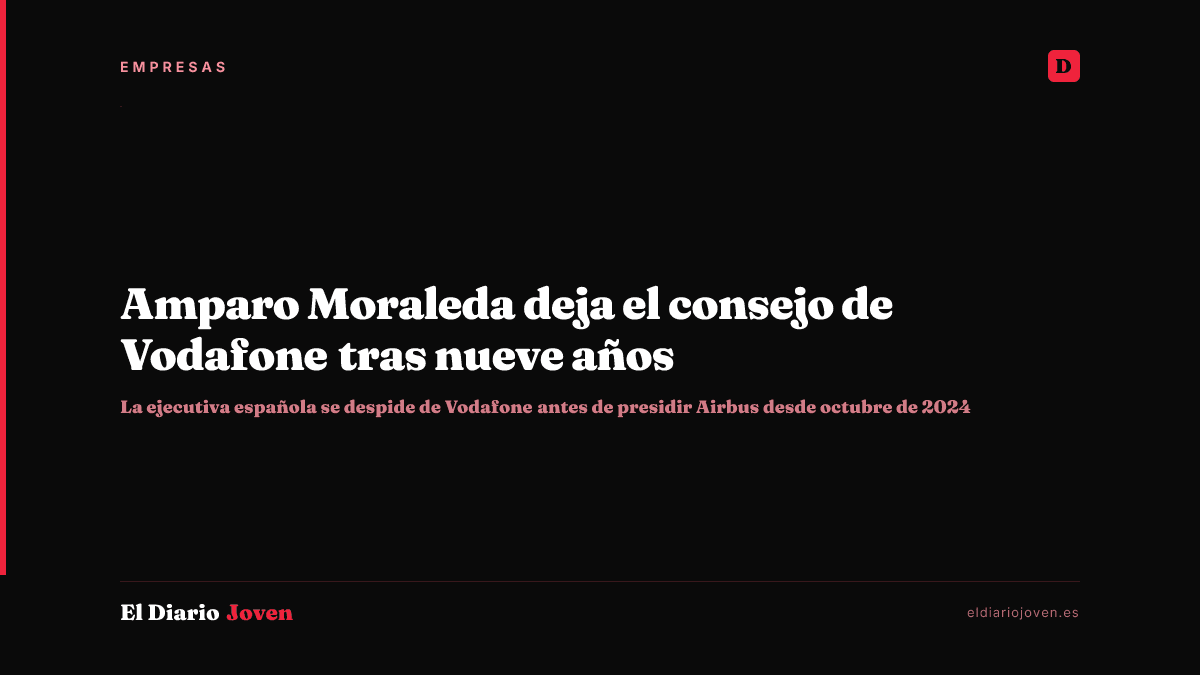 Amparo Moraleda deja el consejo de Vodafone tras nueve años