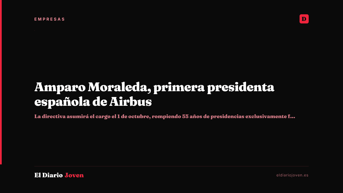 Amparo Moraleda, primera presidenta española de Airbus