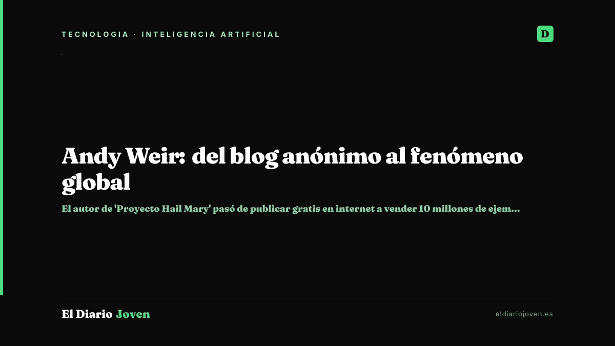 Andy Weir: del blog anónimo al fenómeno global