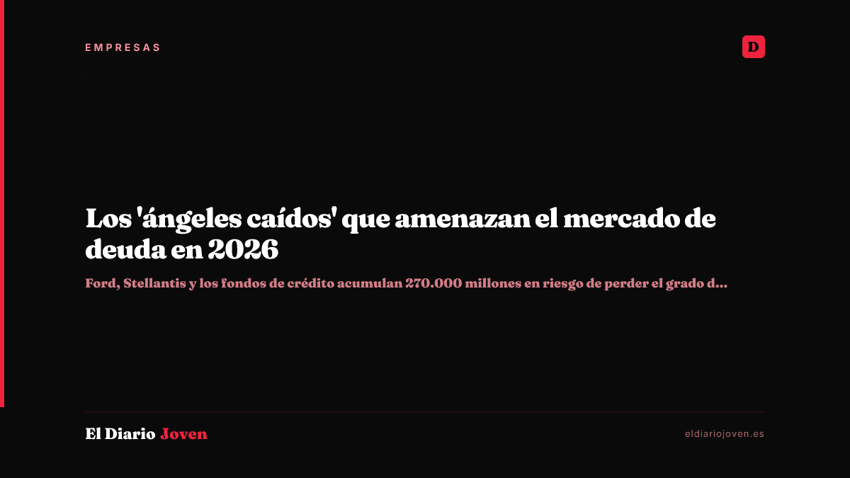 Los 'ángeles caídos' que amenazan el mercado de deuda en 2026