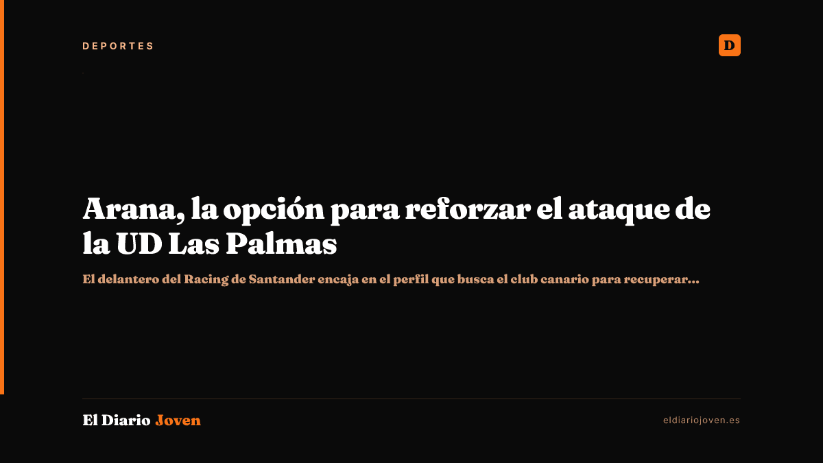 Arana, la opción para reforzar el ataque de la UD Las Palmas
