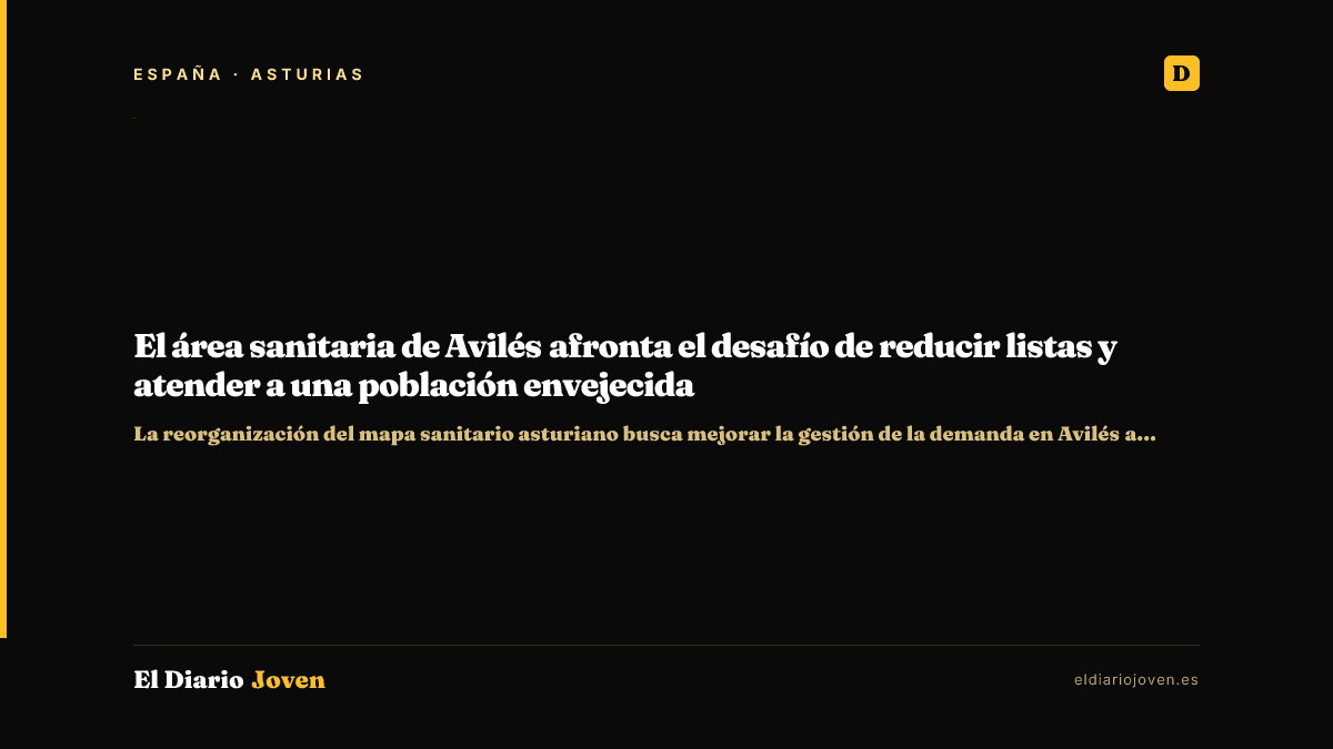 El área sanitaria de Avilés afronta el desafío de reducir listas y atender a una población envejecida