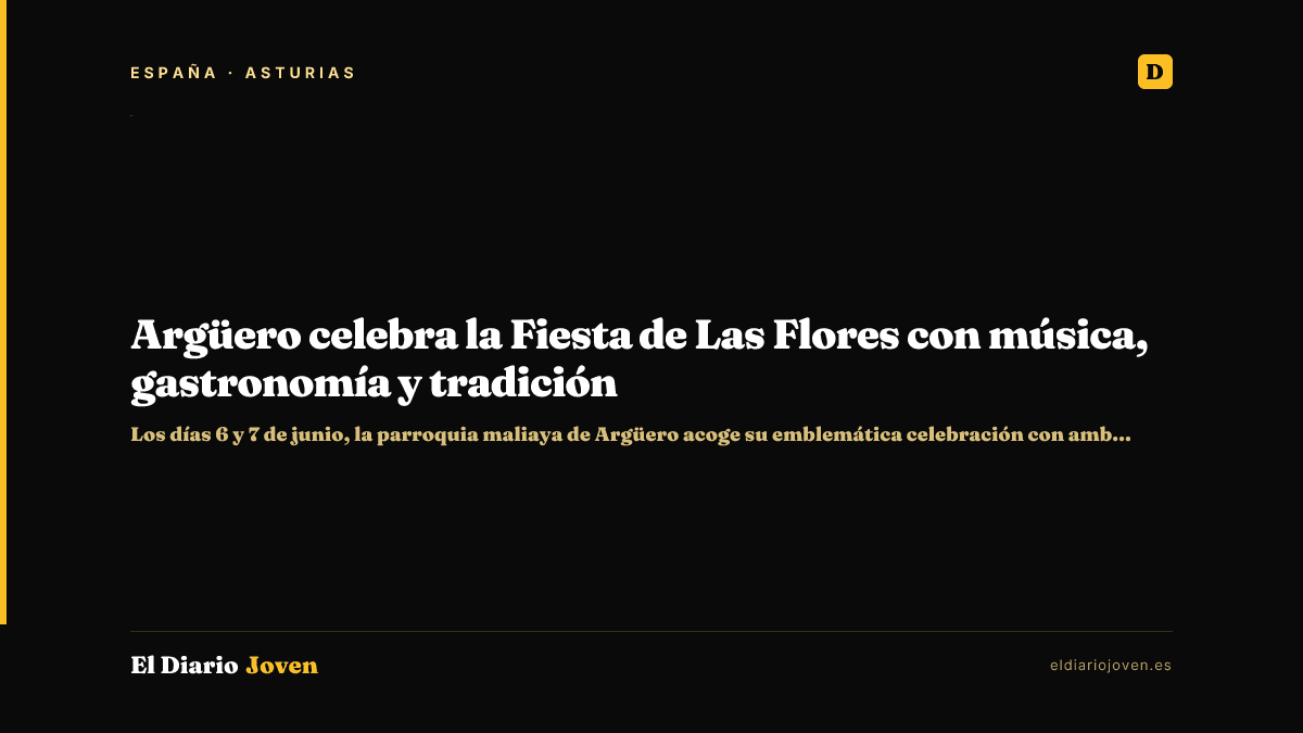Argüero celebra la Fiesta de Las Flores con música, gastronomía y tradición
