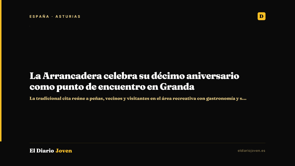La Arrancadera celebra su décimo aniversario como punto de encuentro en Granda