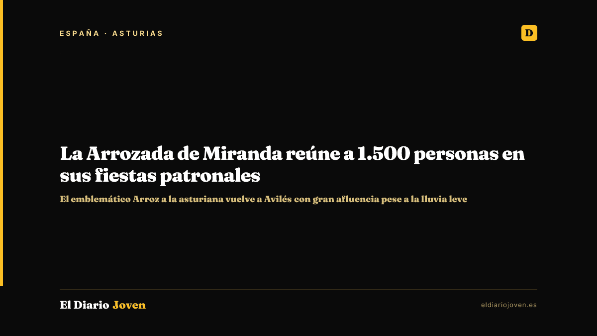 La Arrozada de Miranda reúne a 1.500 personas en sus fiestas patronales