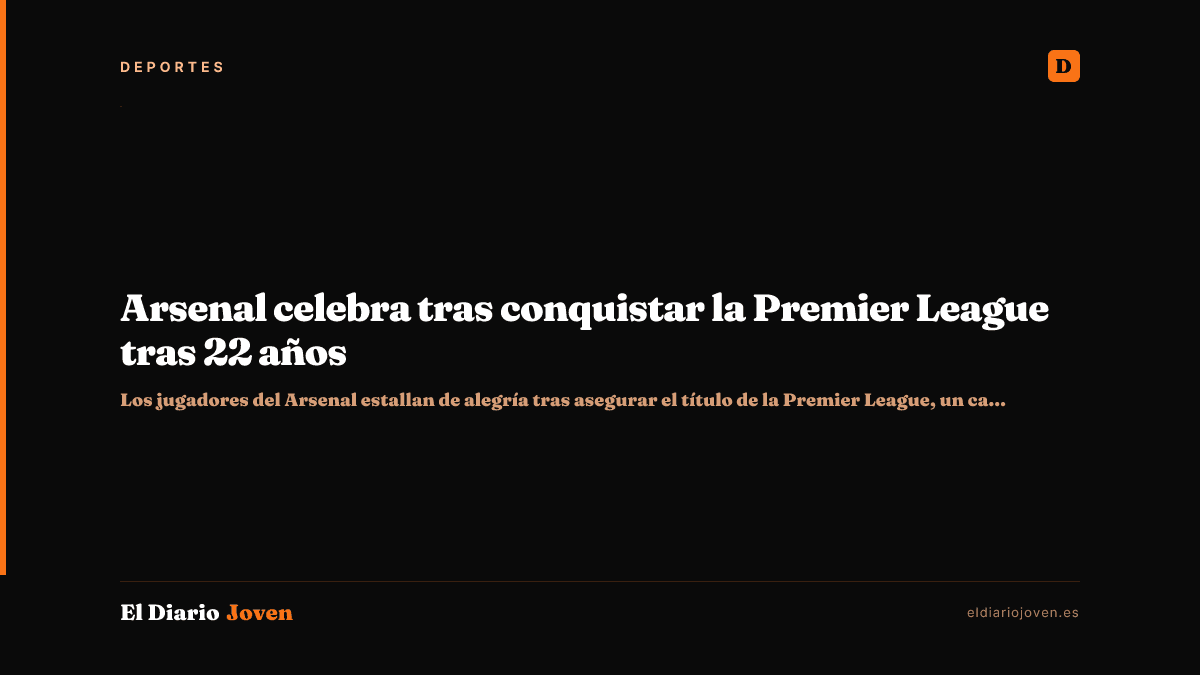 Arsenal celebra tras conquistar la Premier League tras 22 años