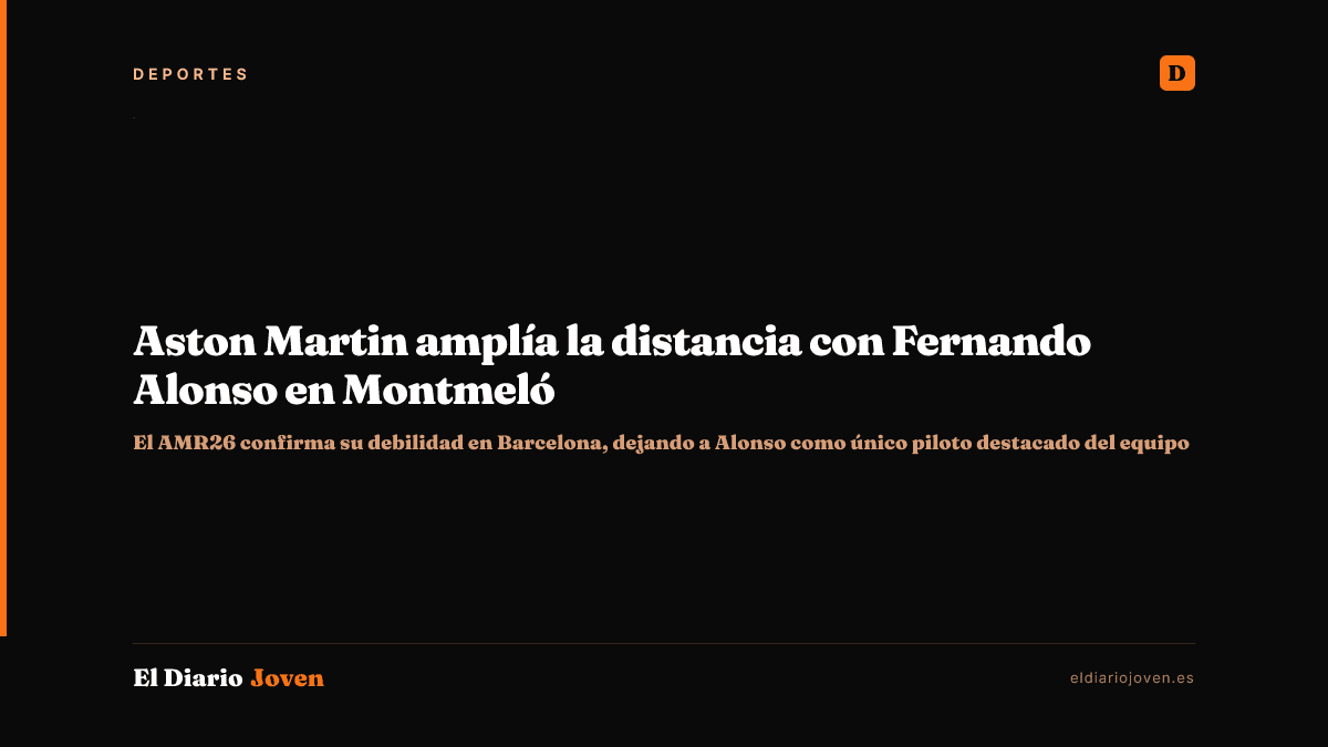 Aston Martin amplía la distancia con Fernando Alonso en Montmeló