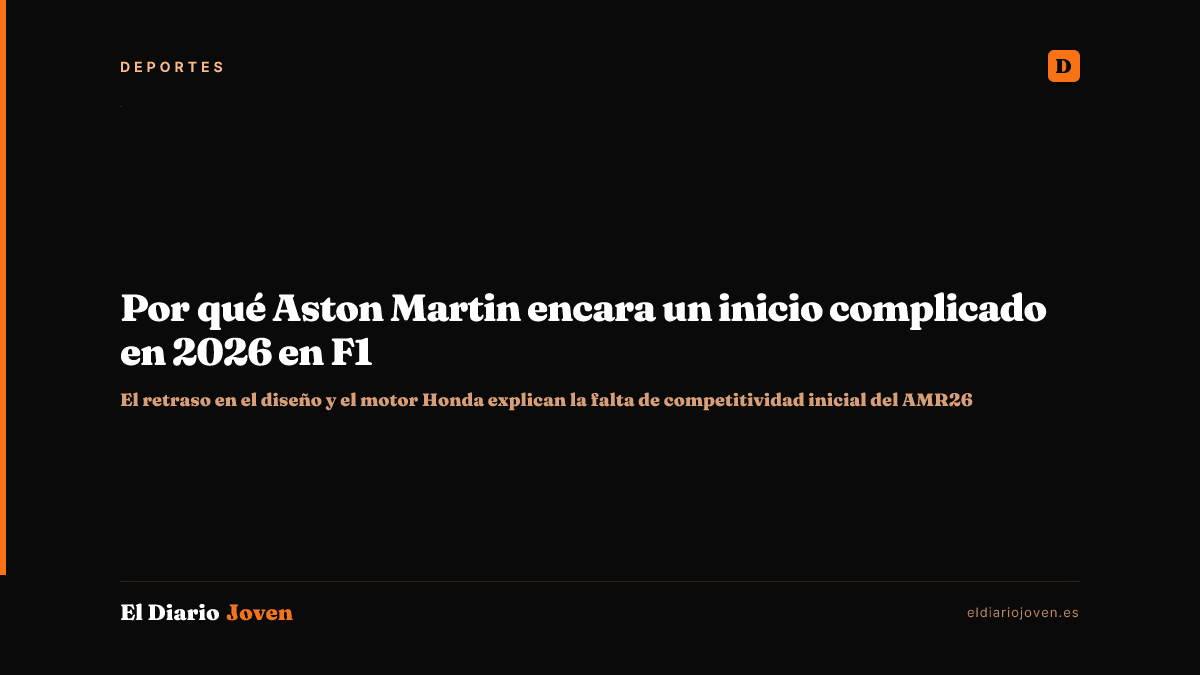 Por qué Aston Martin encara un inicio complicado en 2026 en F1