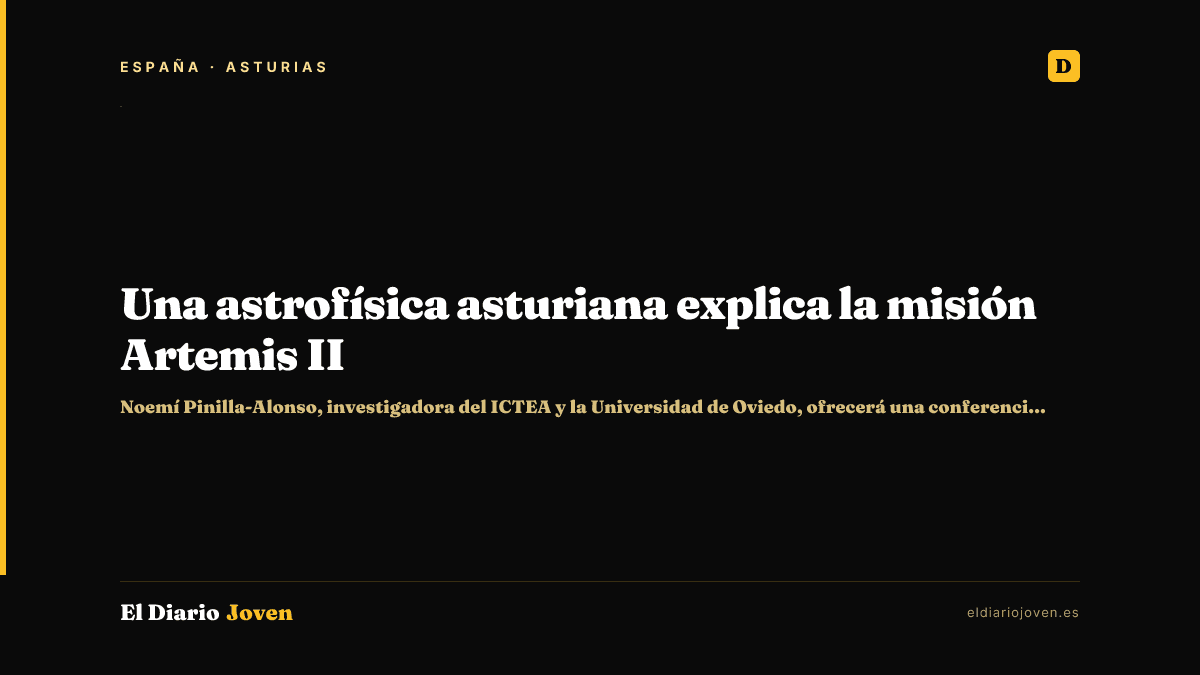 Una astrofísica asturiana explica la misión Artemis II