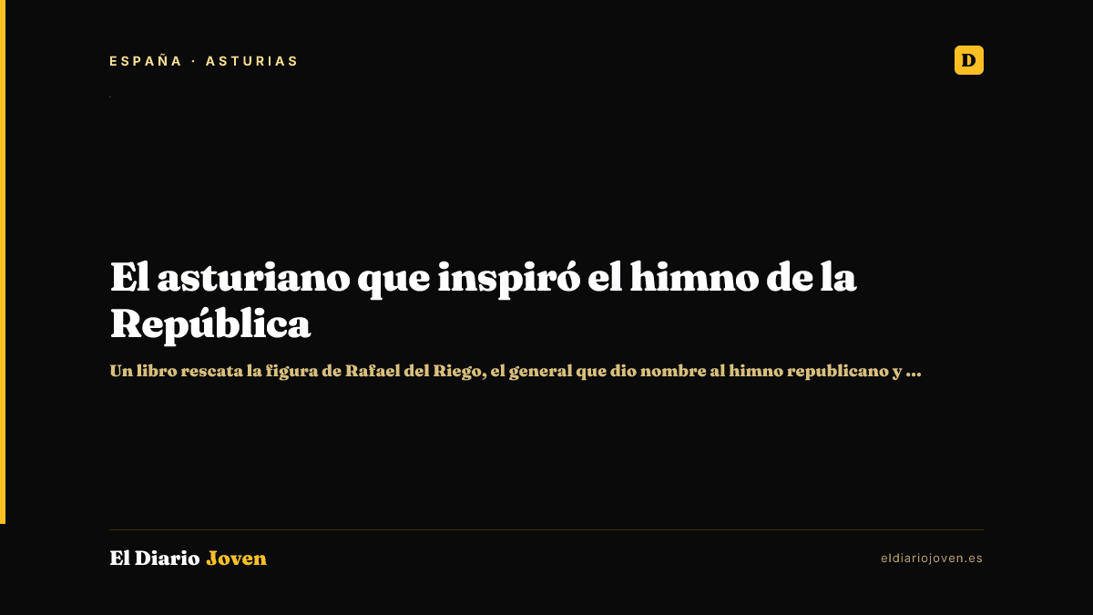 El asturiano que inspiró el himno de la República