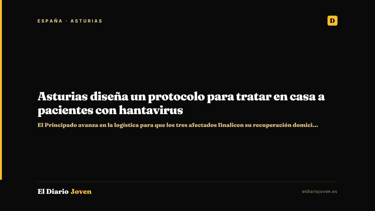 Asturias diseña un protocolo para tratar en casa a pacientes con hantavirus