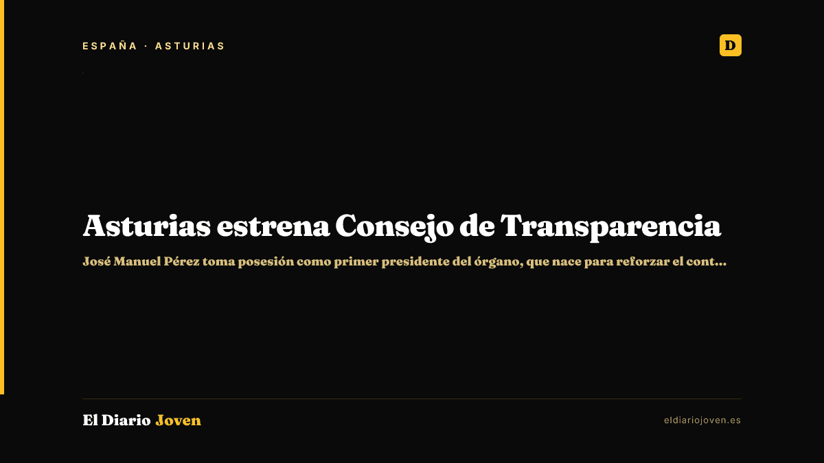 Asturias estrena Consejo de Transparencia