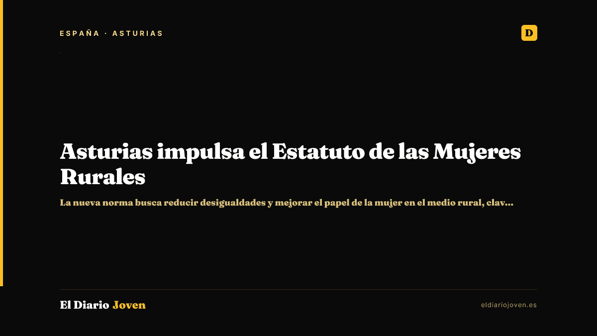 Asturias impulsa el Estatuto de las Mujeres Rurales