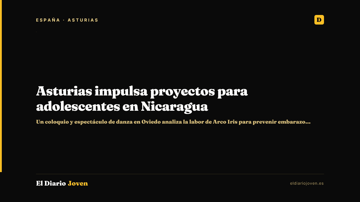 Asturias impulsa proyectos para adolescentes en Nicaragua