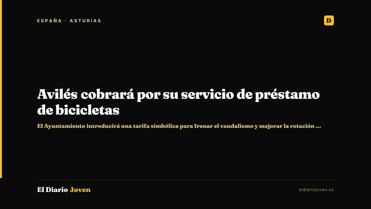 Avilés cobrará por su servicio de préstamo de bicicletas