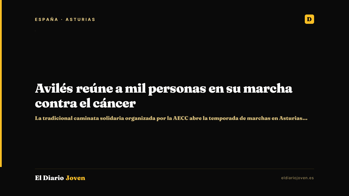 Avilés reúne a mil personas en su marcha contra el cáncer