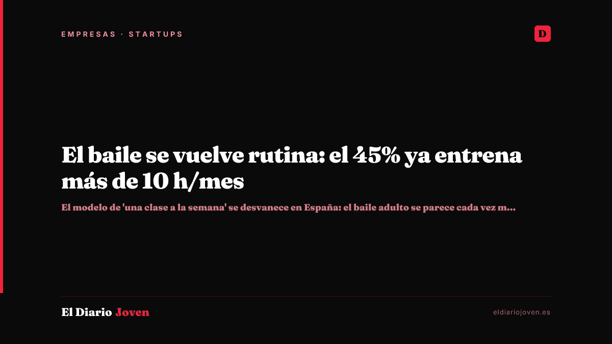 El baile se vuelve rutina: el 45% ya entrena más de 10 h/mes