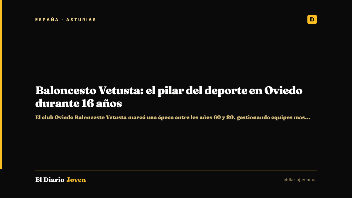 Baloncesto Vetusta: el pilar del deporte en Oviedo durante 16 años