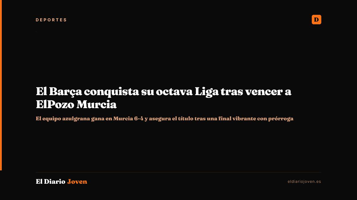 El Barça conquista su octava Liga tras vencer a ElPozo Murcia