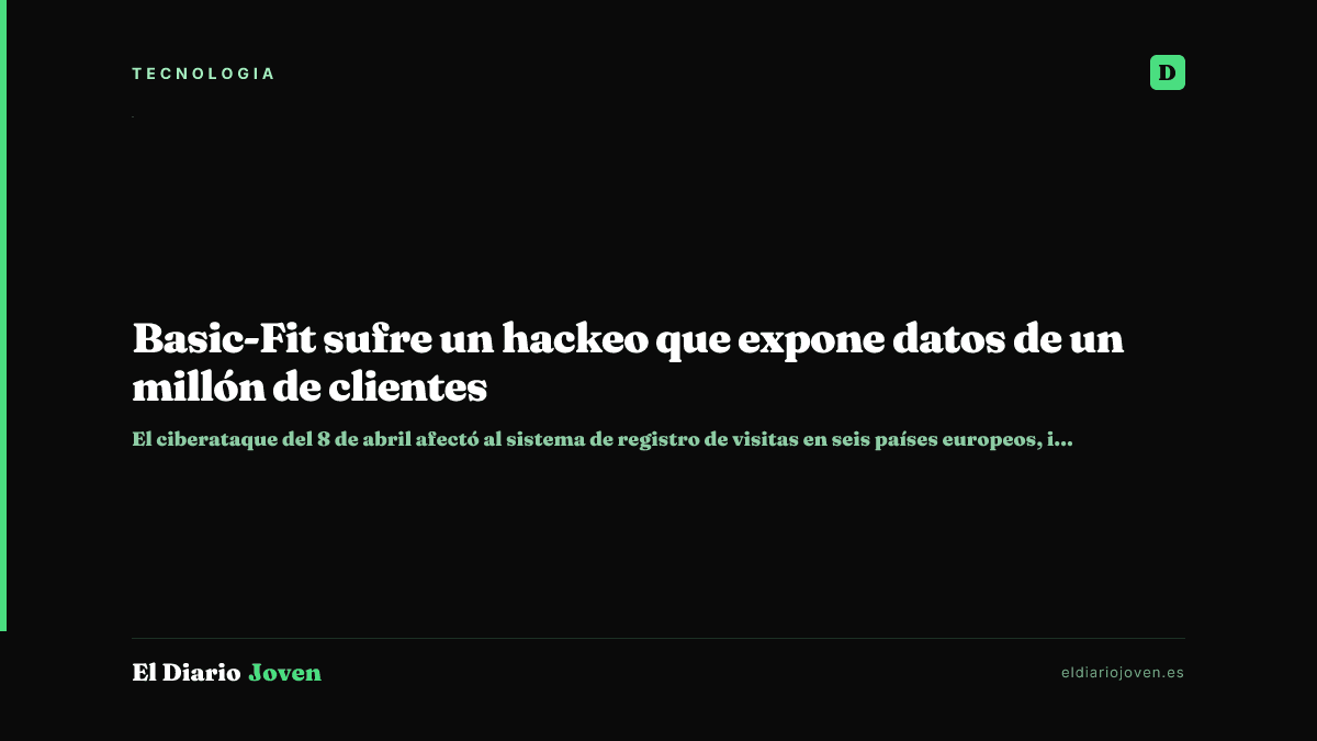 Basic-Fit sufre un hackeo que expone datos de un millón de clientes