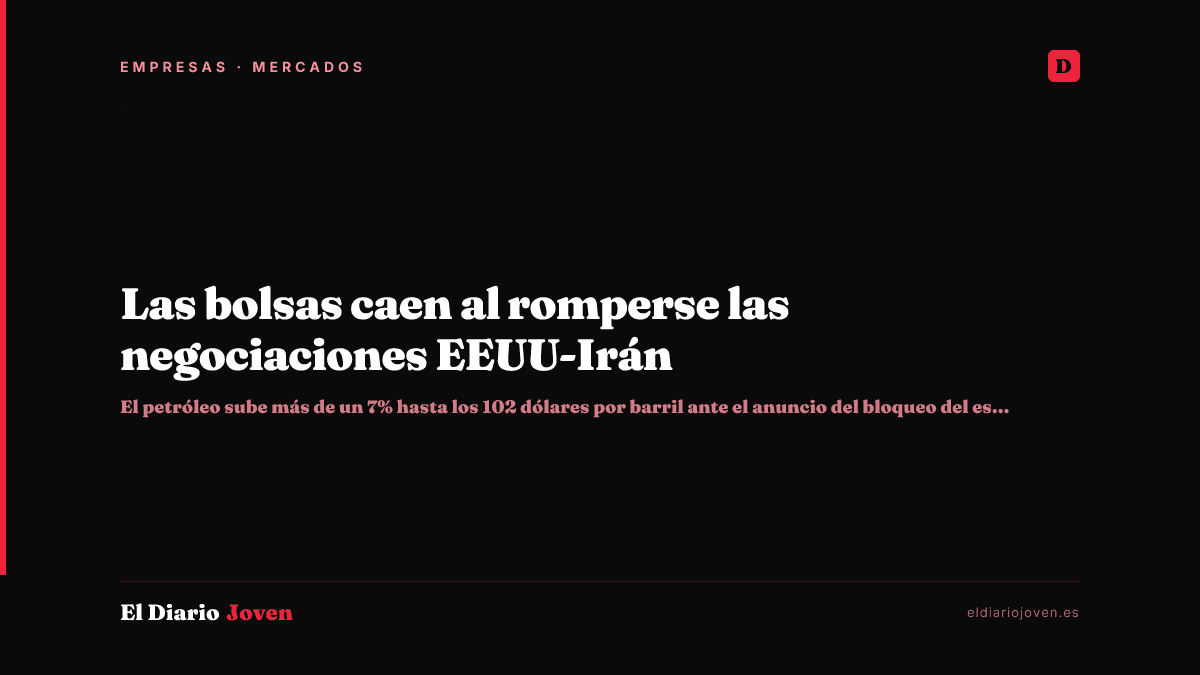 Las bolsas caen al romperse las negociaciones EEUU-Irán