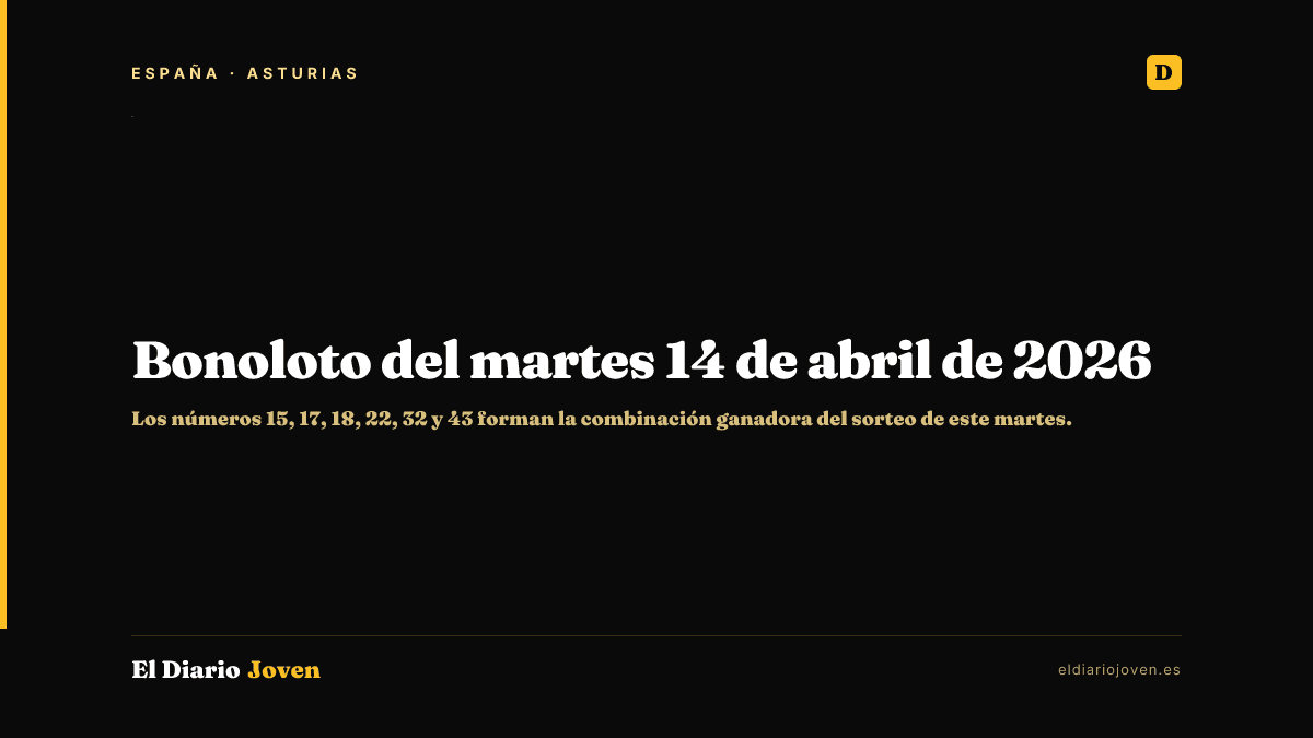 Bonoloto del martes 14 de abril de 2026