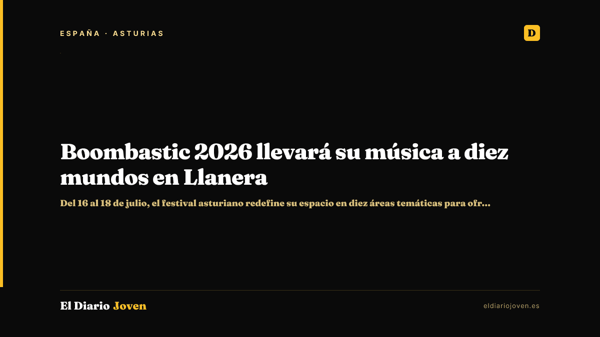 Boombastic 2026 llevará su música a diez mundos en Llanera
