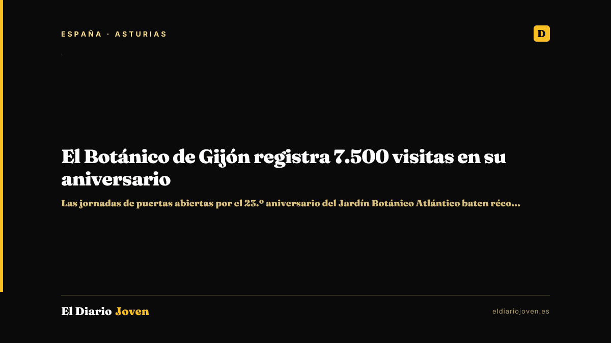 El Botánico de Gijón registra 7.500 visitas en su aniversario