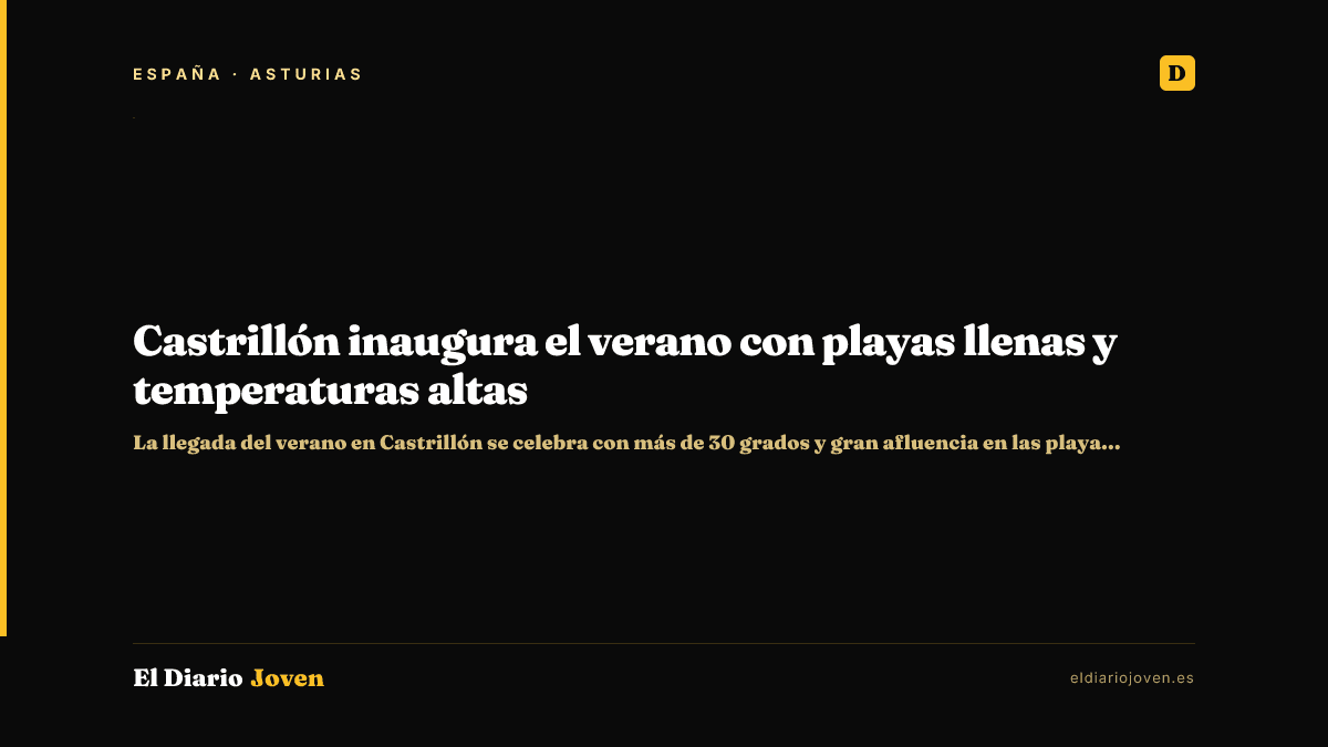 Castrillón inaugura el verano con playas llenas y temperaturas altas