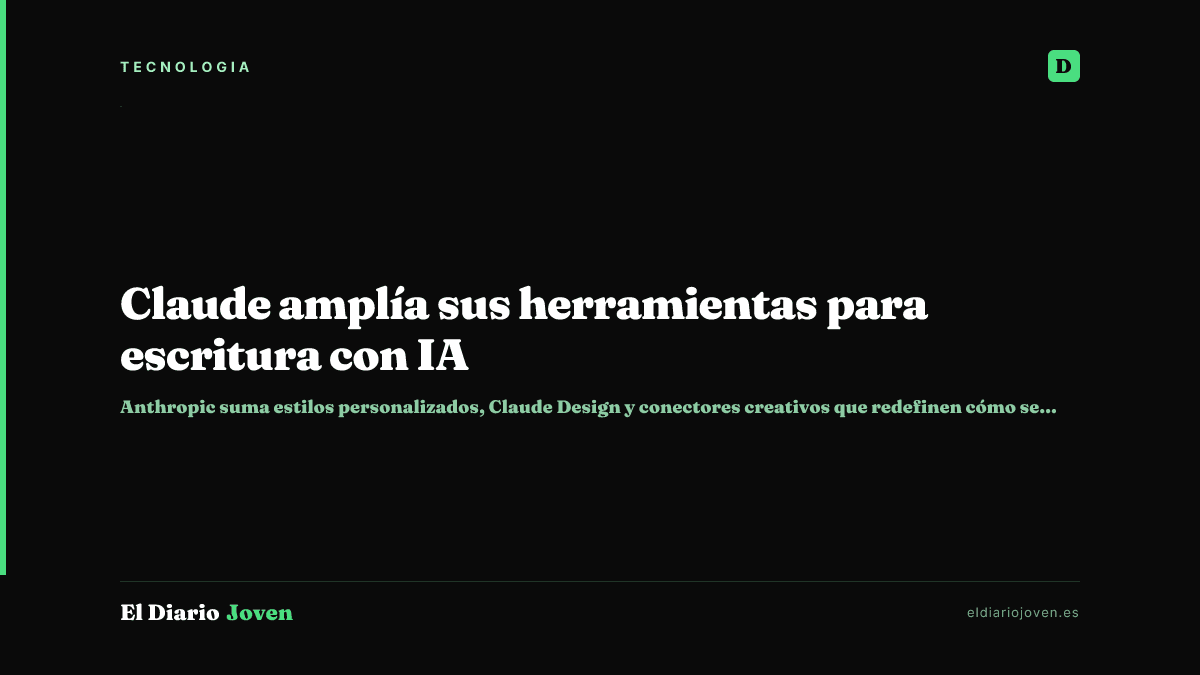 Claude amplía sus herramientas para escritura con IA