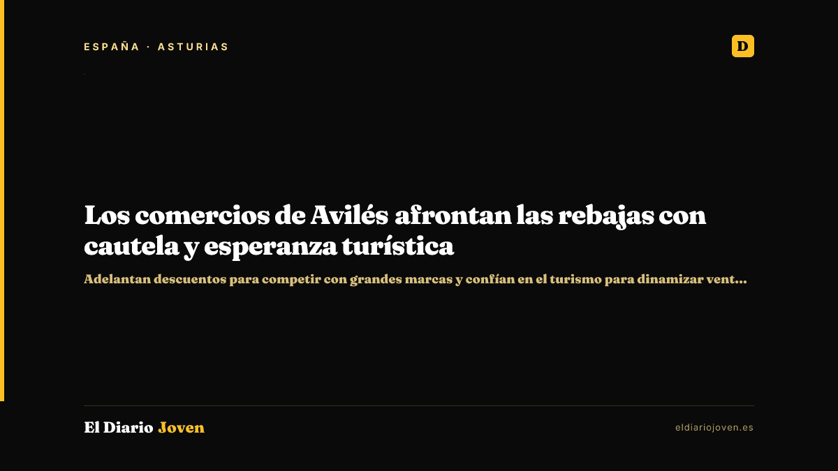 Los comercios de Avilés afrontan las rebajas con cautela y esperanza turística