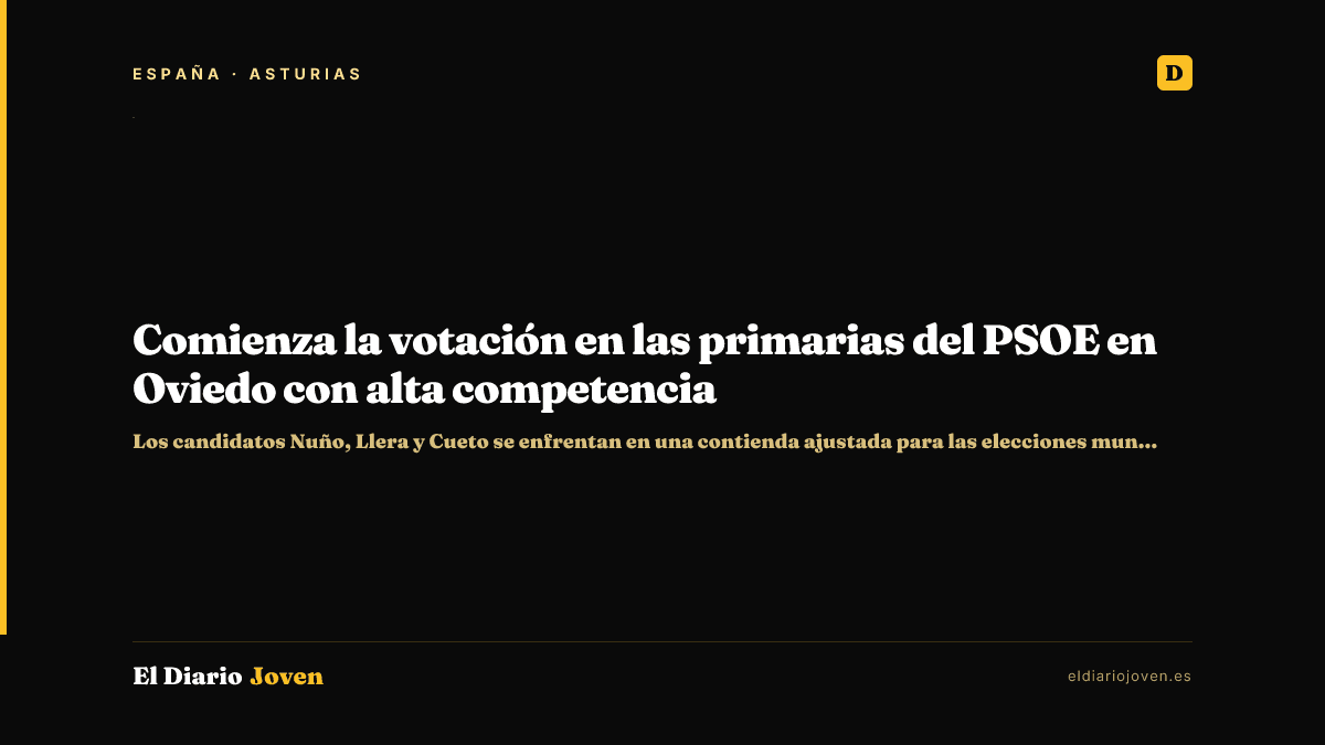 Comienza la votación en las primarias del PSOE en Oviedo con alta competencia