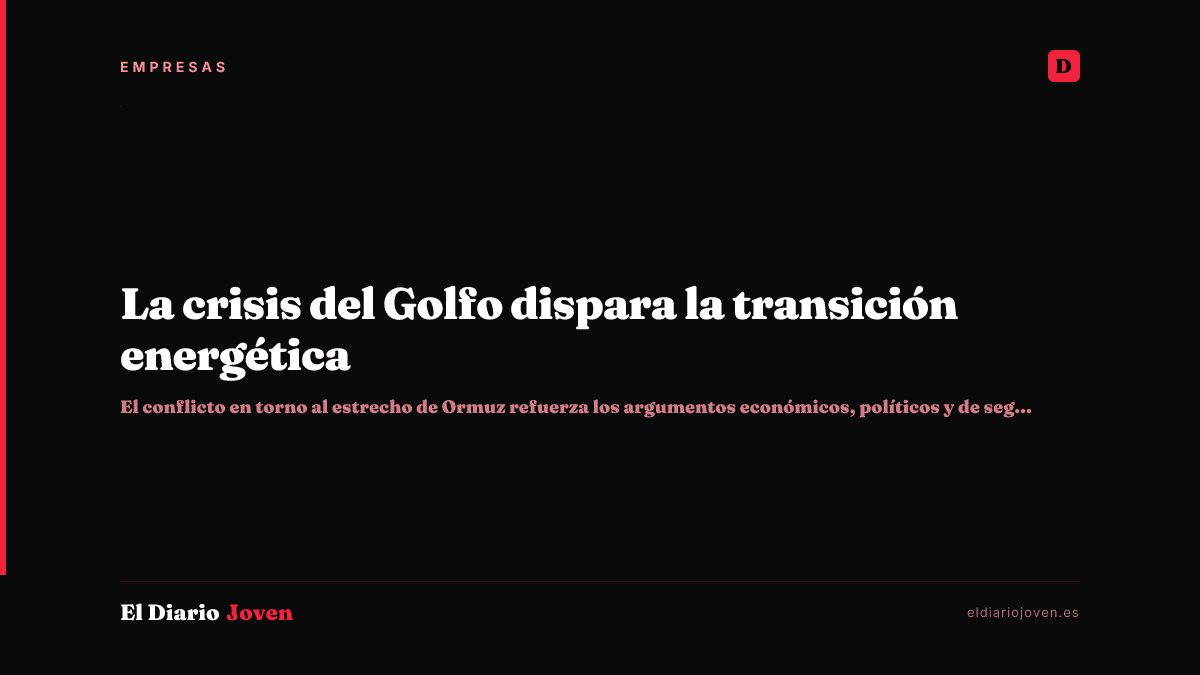La crisis del Golfo dispara la transición energética