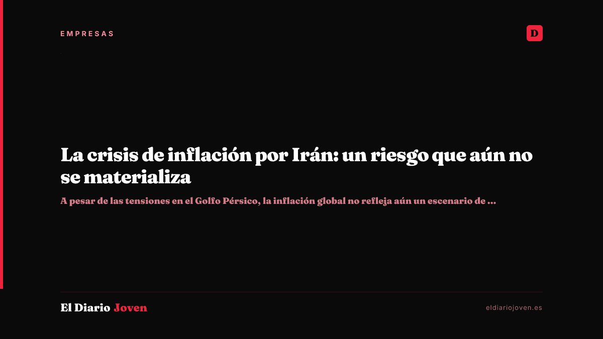 La crisis de inflación por Irán: un riesgo que aún no se materializa