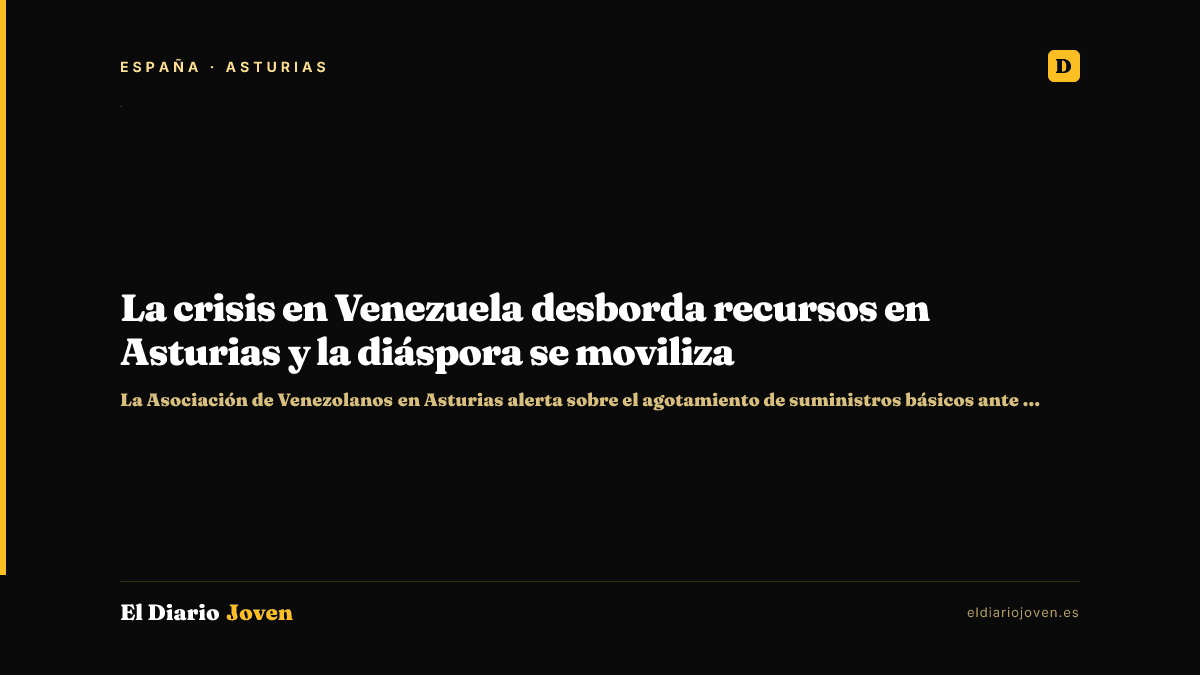 La crisis en Venezuela desborda recursos en Asturias y la diáspora se moviliza