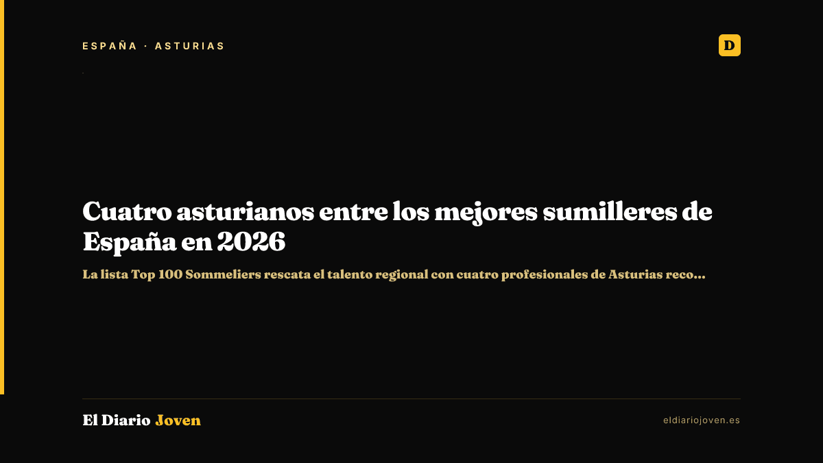 Cuatro asturianos entre los mejores sumilleres de España en 2026