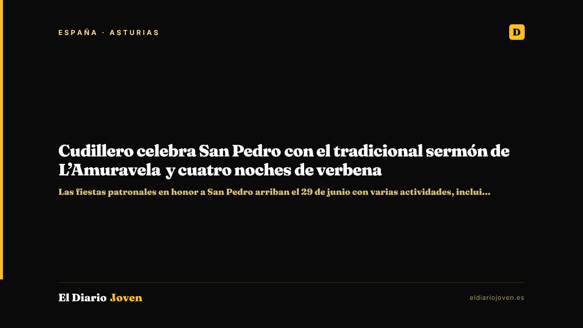 Cudillero celebra San Pedro con el tradicional sermón de L’Amuravela y cuatro noches de verbena
