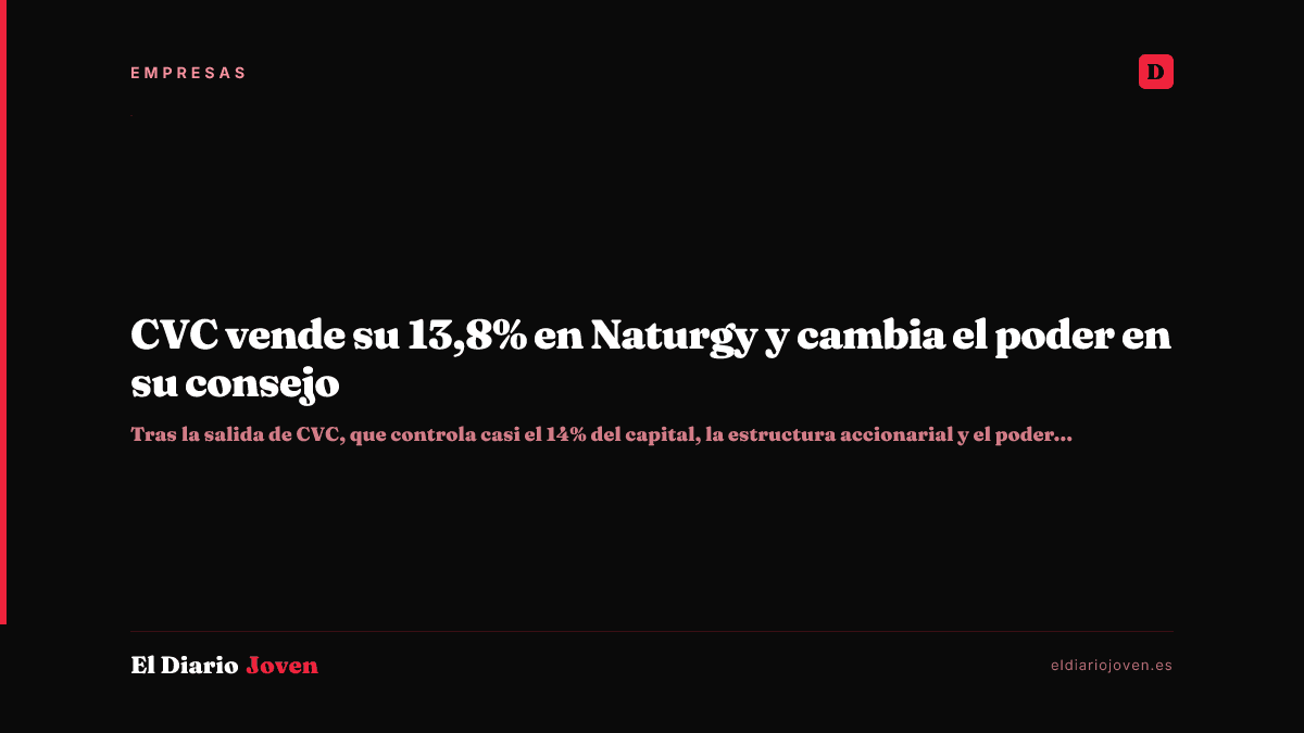 CVC vende su 13,8% en Naturgy y cambia el poder en su consejo