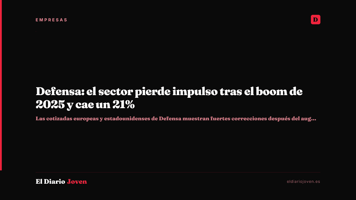 Defensa: el sector pierde impulso tras el boom de 2025 y cae un 21%